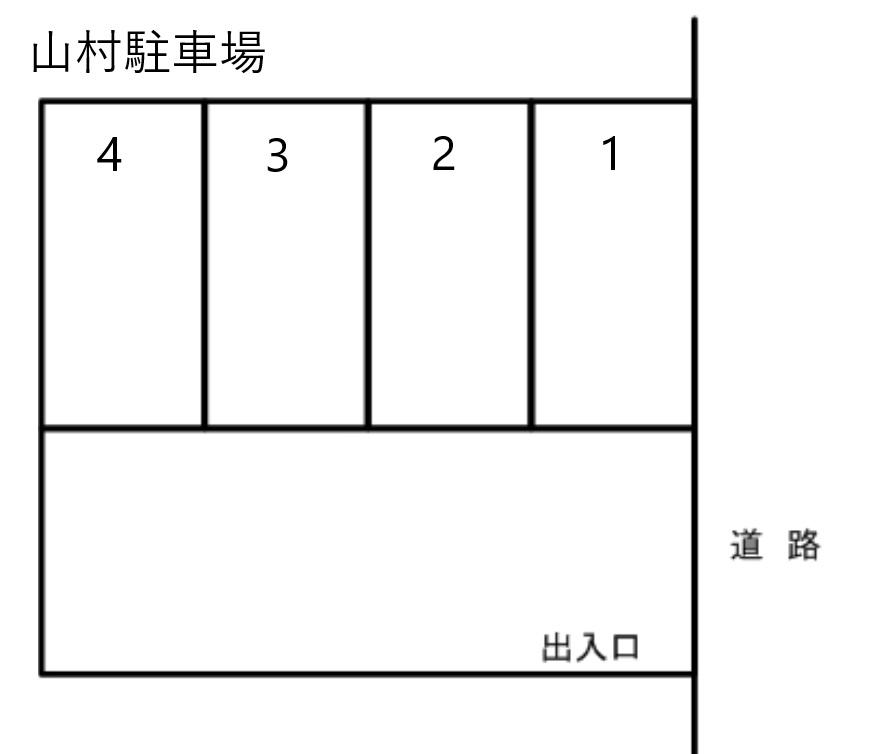 山村駐車場の駐車配置図