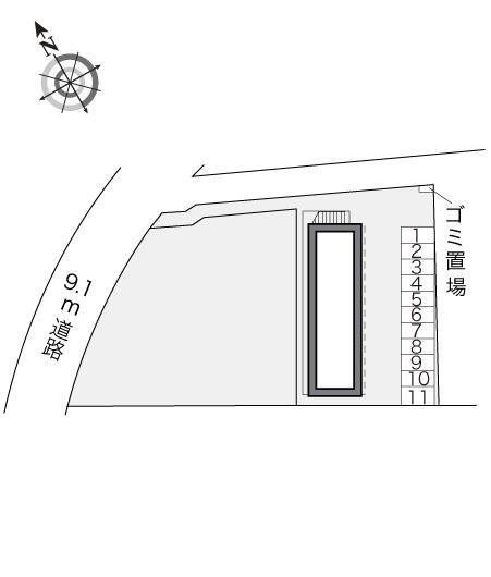 川添(18406)の駐車配置図