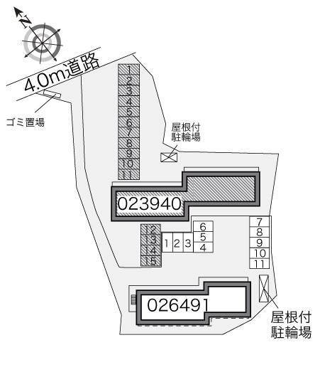 田園(23940)の駐車配置図