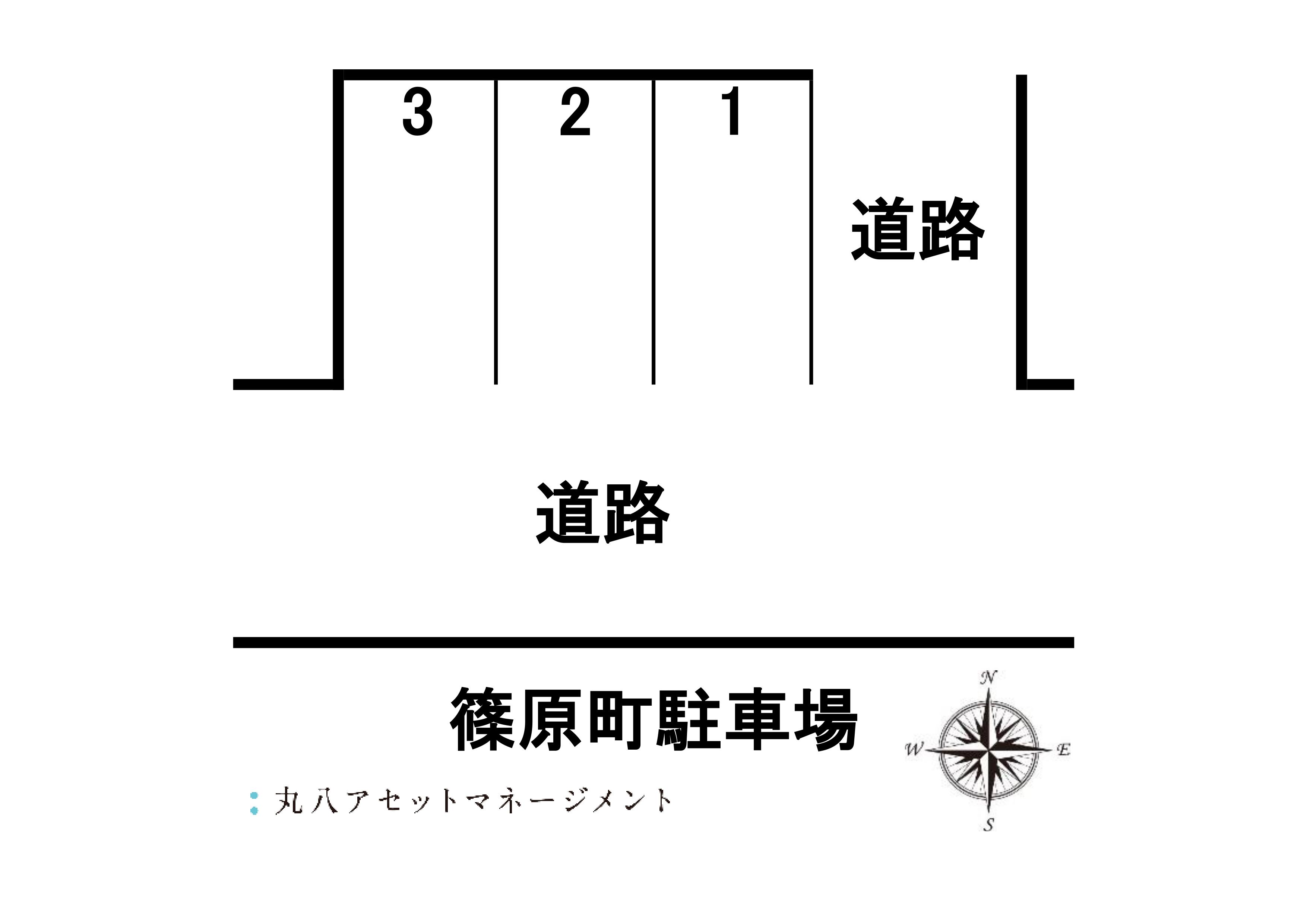 篠原町駐車場の駐車配置図