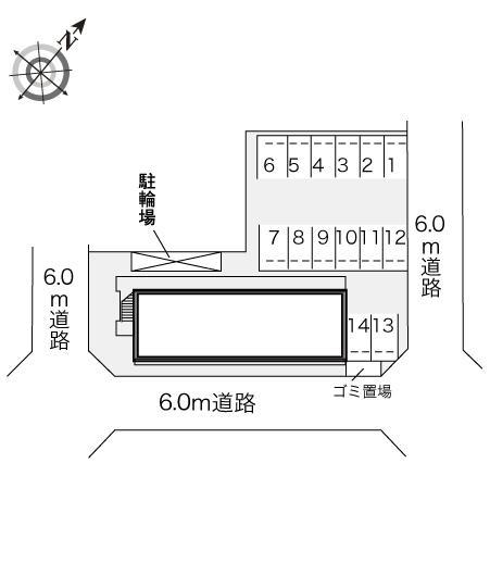 セジュール(22471)の駐車配置図