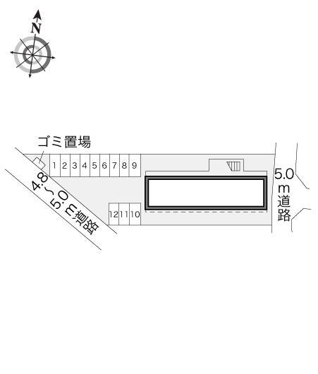 レインボー(17807)の駐車配置図