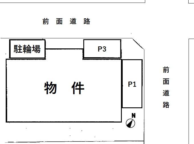 ﾒﾙｼｰﾔﾏｻﾞｷⅡ駐車場の駐車配置図