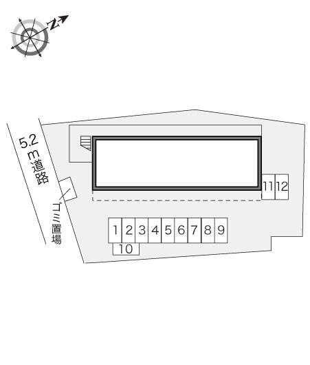 駒場(16698)の駐車配置図