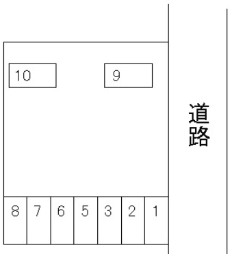 フレンドパーク月極駐車場の駐車配置図
