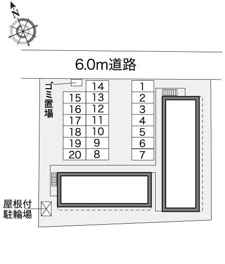 パストラル　砺波Ⅱ(32267)の駐車配置図