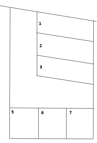 Tパーキングの駐車配置図