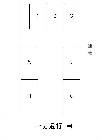 ｵｰﾄ･ｽｸｳｪｱｰ新屋敷の駐車配置図