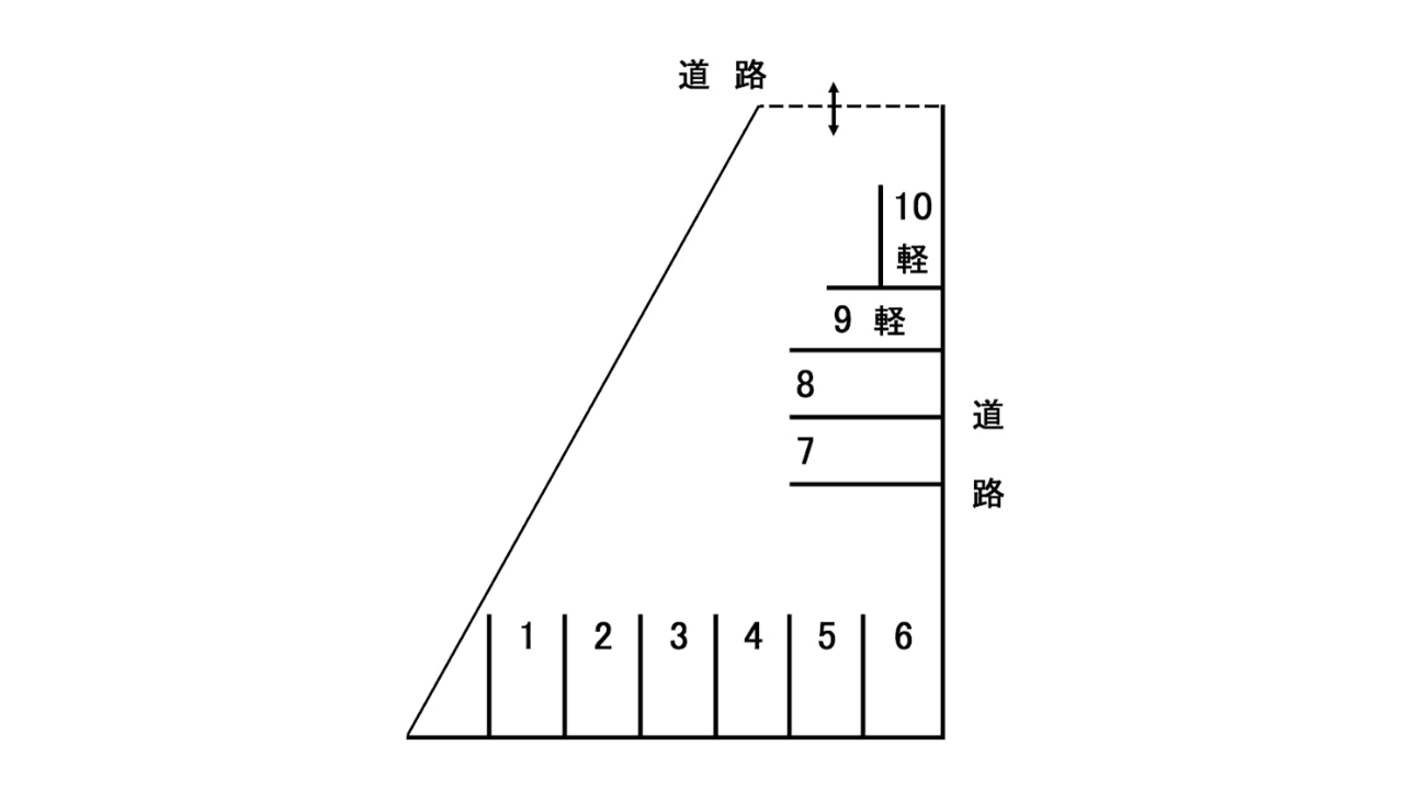 向ノ山パーキングの駐車配置図
