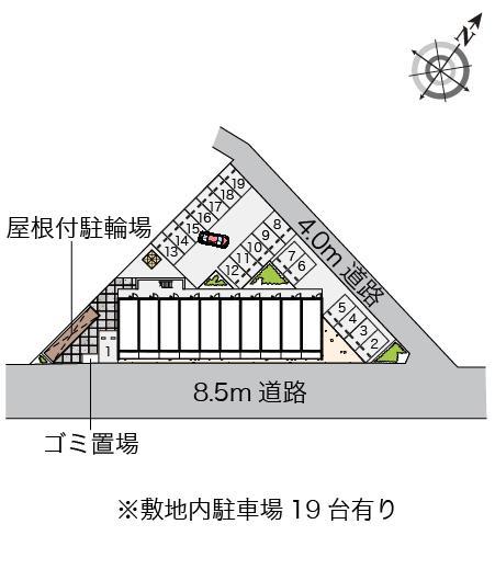 クレイノオケイルＳｅｃｏｎｄ(56038)の駐車配置図