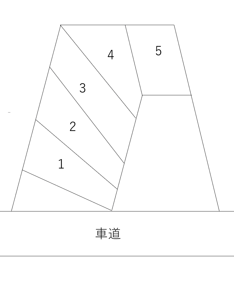 蓮宮通駐車場の駐車配置図