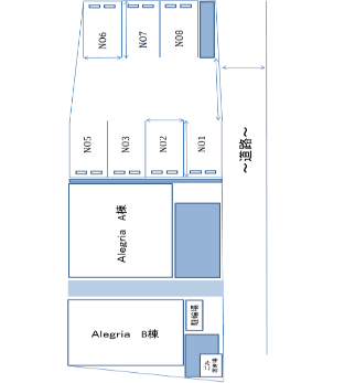 Ａｌｅｇｒｉａの駐車配置図