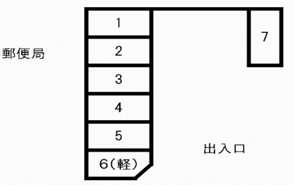 古谷パーキングの駐車配置図