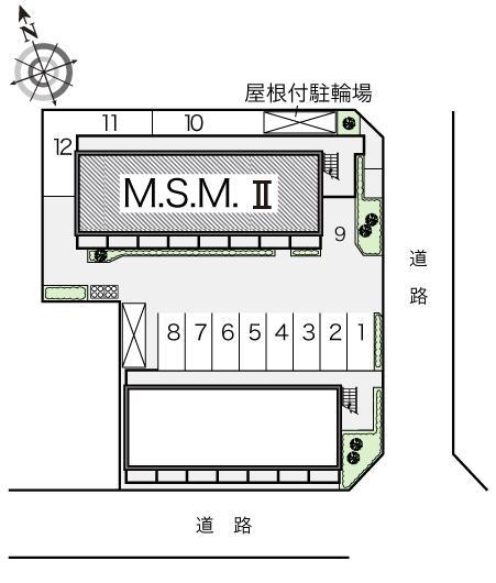 Ｍ．Ｓ．ＭⅡ(16496)の駐車配置図