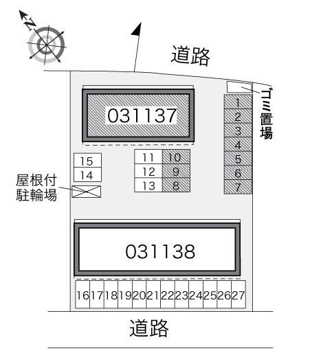 Ｐｅａｃｅ(31137)の駐車配置図