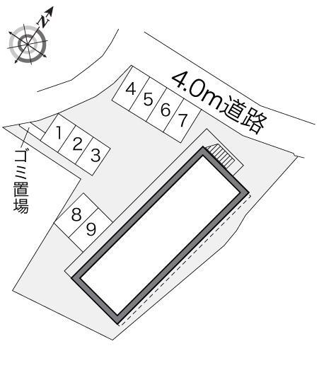 メイシェル(17474)の駐車配置図