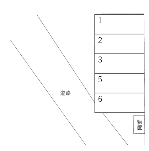潮田町2丁目本田駐車場の駐車配置図