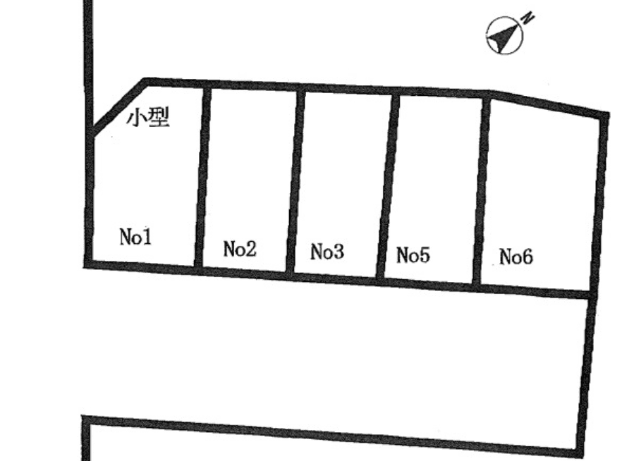 天神町３丁目駐車場の駐車配置図