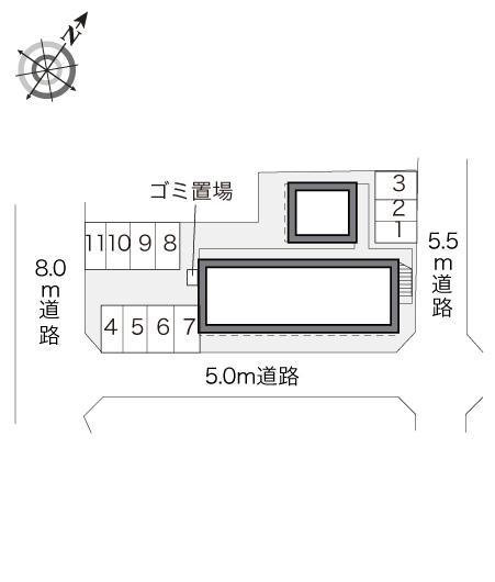 向陽(20230)の駐車配置図