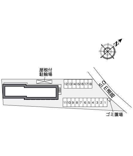 サンフルール(26342)の駐車配置図