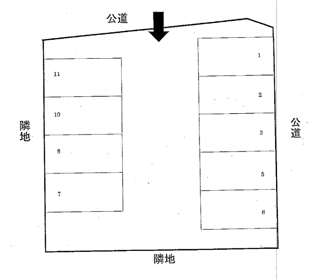 ５８４の駐車配置図