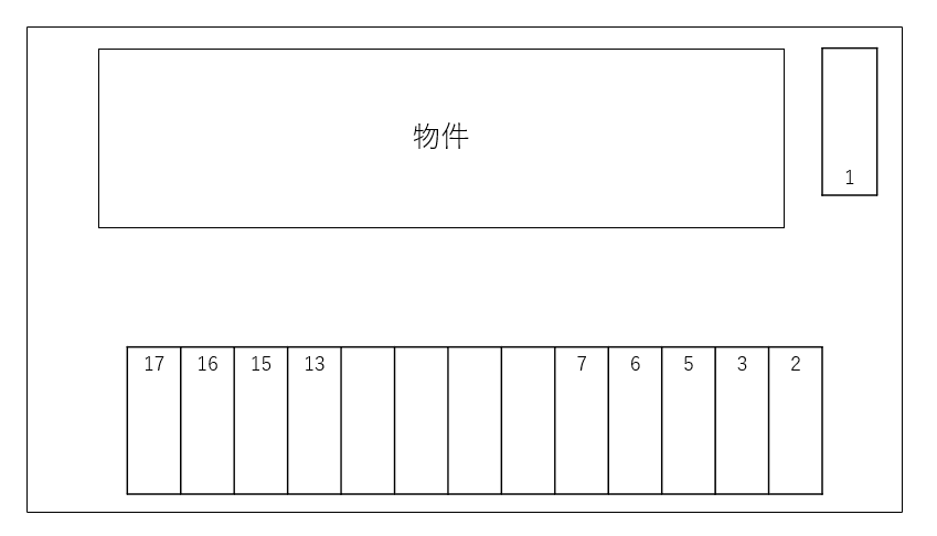 ロゼットの駐車配置図