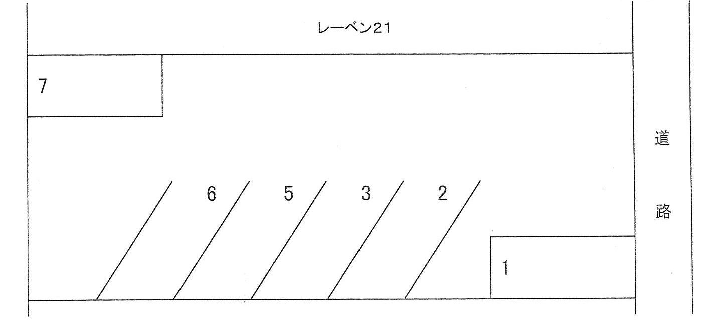 山口駐車場の駐車配置図