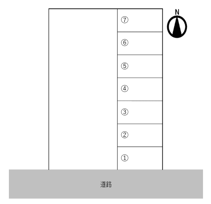 SK-2駐車場の駐車配置図