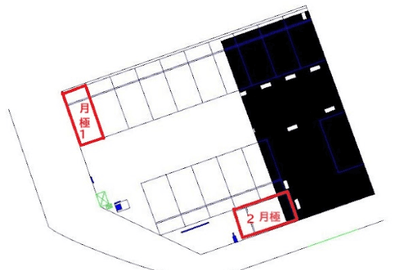 那須塩原駅前第４の駐車配置図