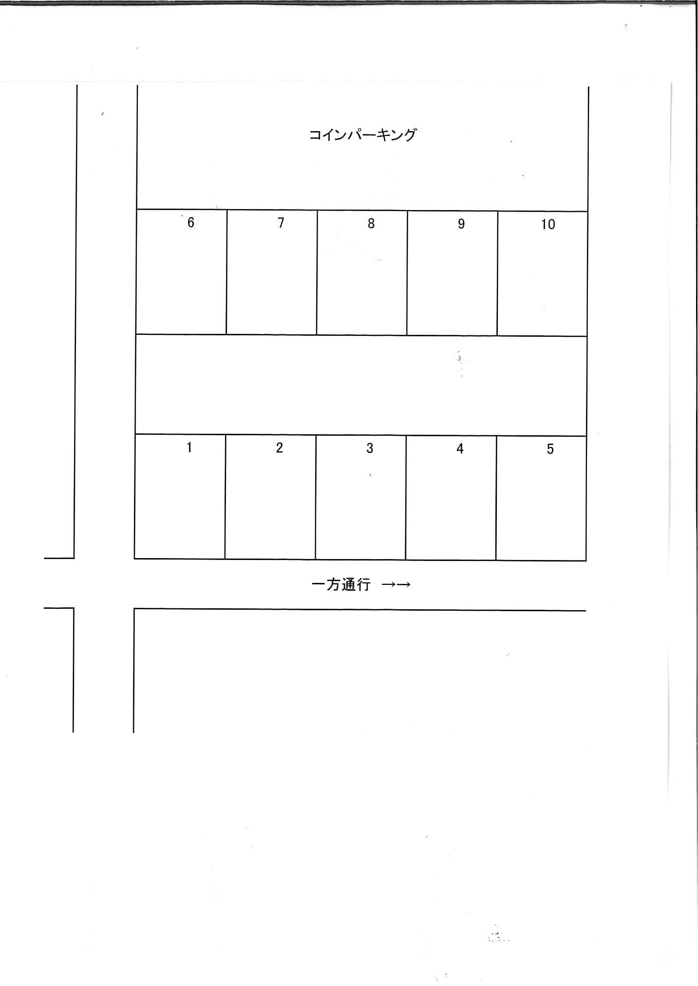 小黒大石パーキングの駐車配置図