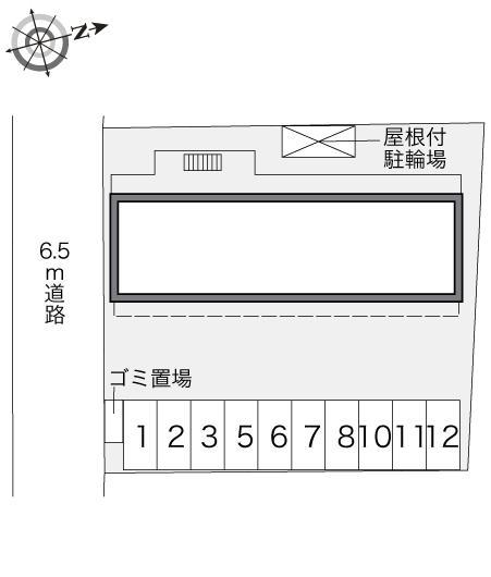 砂田橋(33573)の駐車配置図