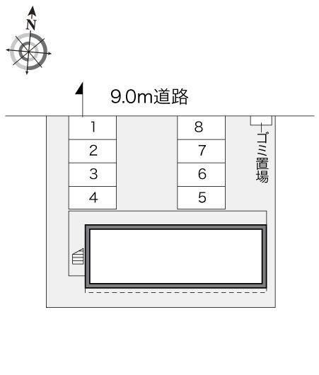 藤(16992)の駐車配置図