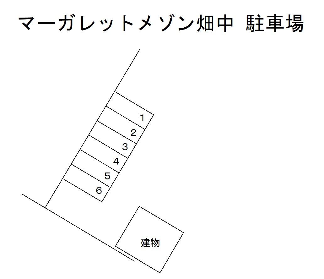 マーガレットメゾン畑中 駐車場の駐車配置図