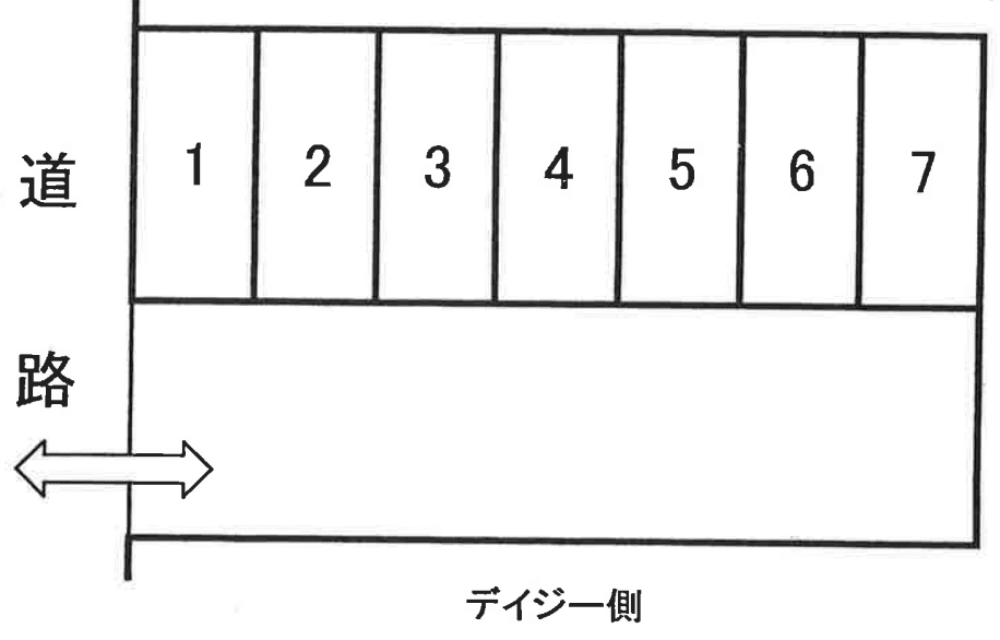 石原根岸台第二パーキングの駐車配置図