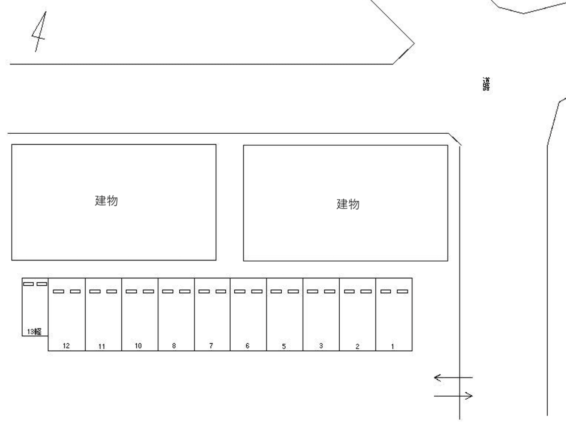 FKみなみ風駐車場の駐車配置図