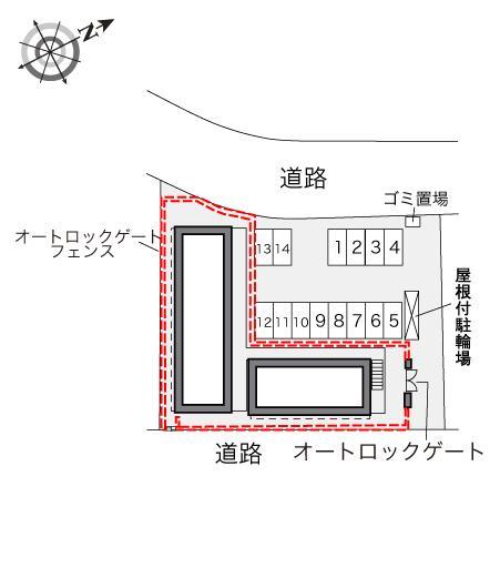 ドエル(34880)の駐車配置図