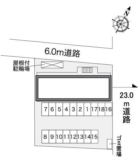 矢板Ⅱ(25412)の駐車配置図