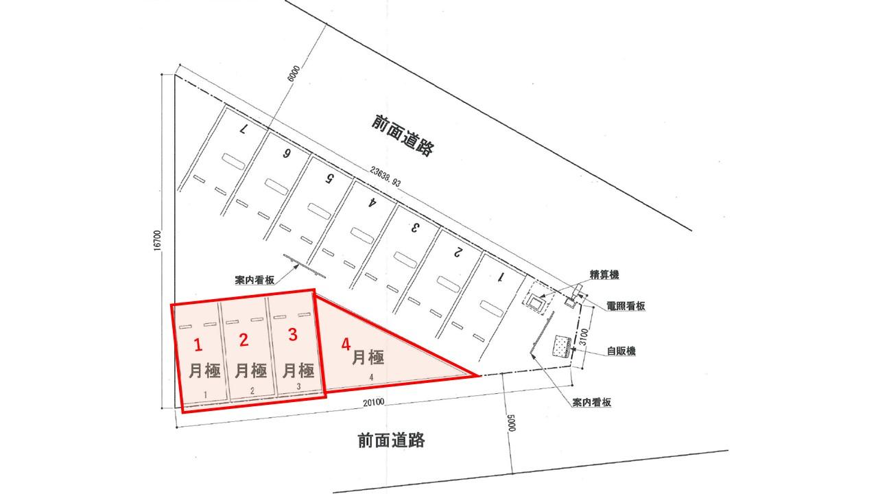 春日原東町３丁目第１の駐車配置図