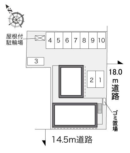 アンジェラ(34805)の駐車配置図