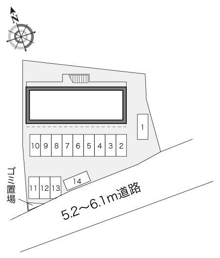 フレイグラント多々良(20551)の駐車配置図