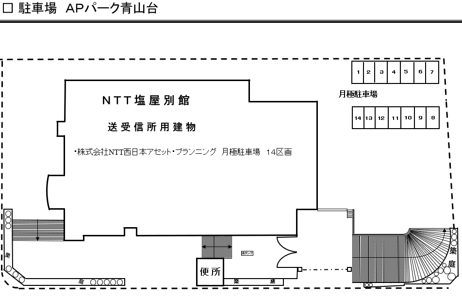 ＡＰパーク青山台の駐車配置図