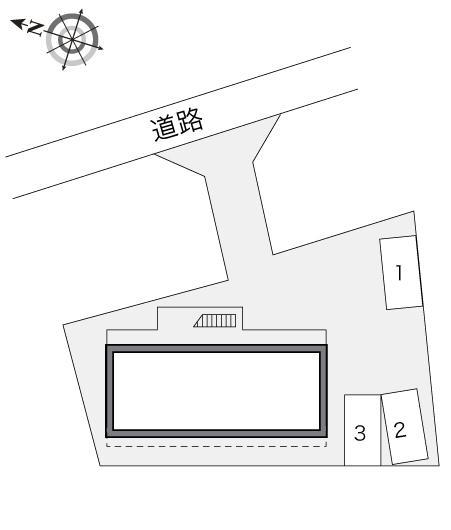 エクレール上尾Ⅲ(23720)の駐車配置図