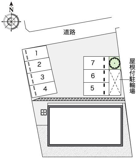 そらまめⅡ(46043)の駐車配置図