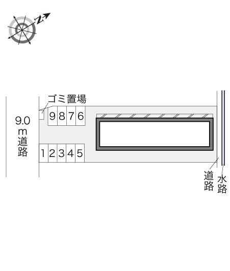 エミネンス観法寺(20746)の駐車配置図