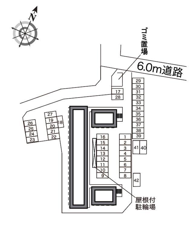 ＯＮ＆ＯＦＦ(23615)の駐車配置図