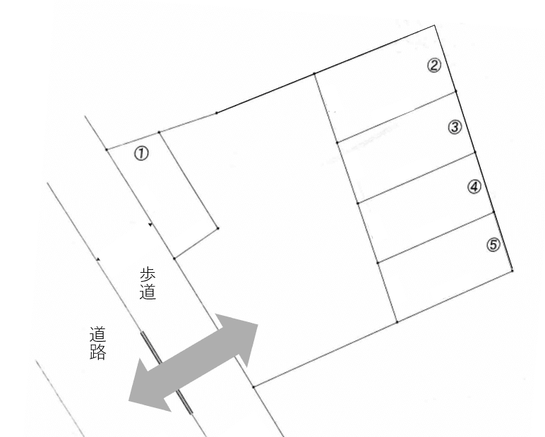 天野駐車場の駐車配置図