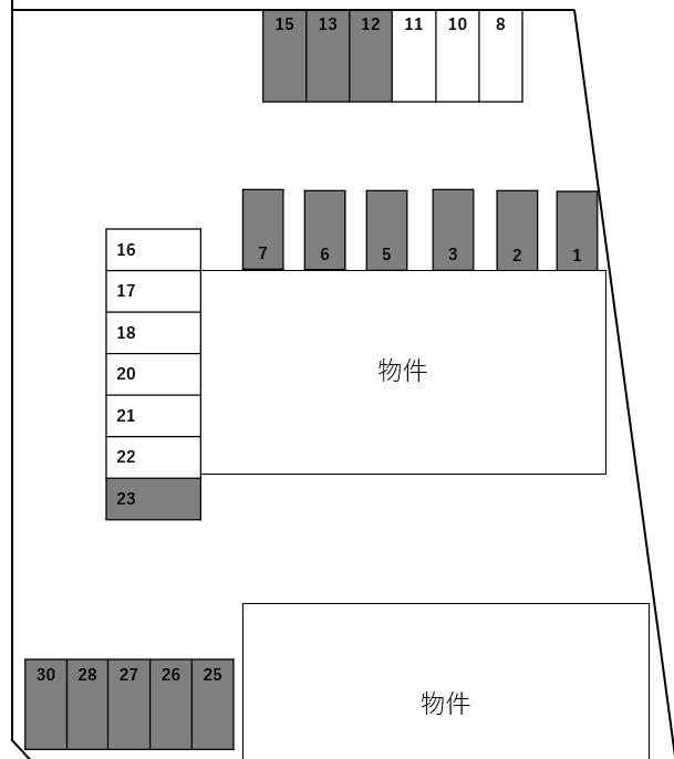 Ａｒｃａｄｉａ　Ⅲ別駐車場の駐車配置図