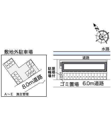 砂夢(39354)の駐車配置図