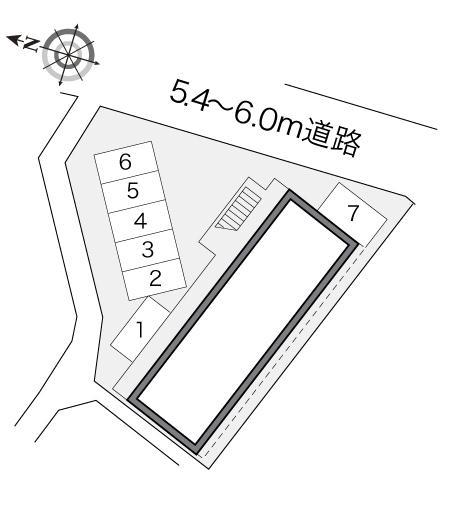 明月(17796)の駐車配置図