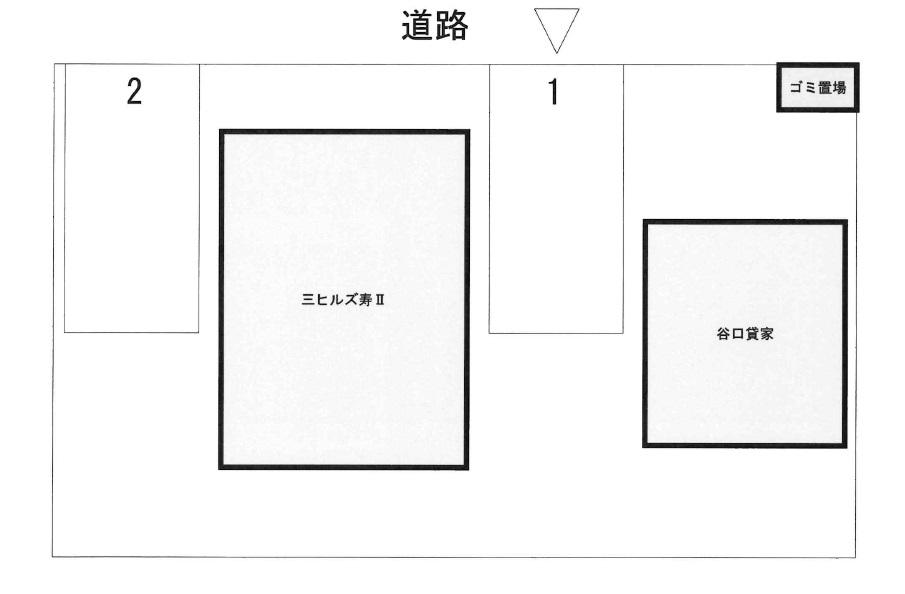三ヒルズ寿Ⅱ駐車場の駐車配置図